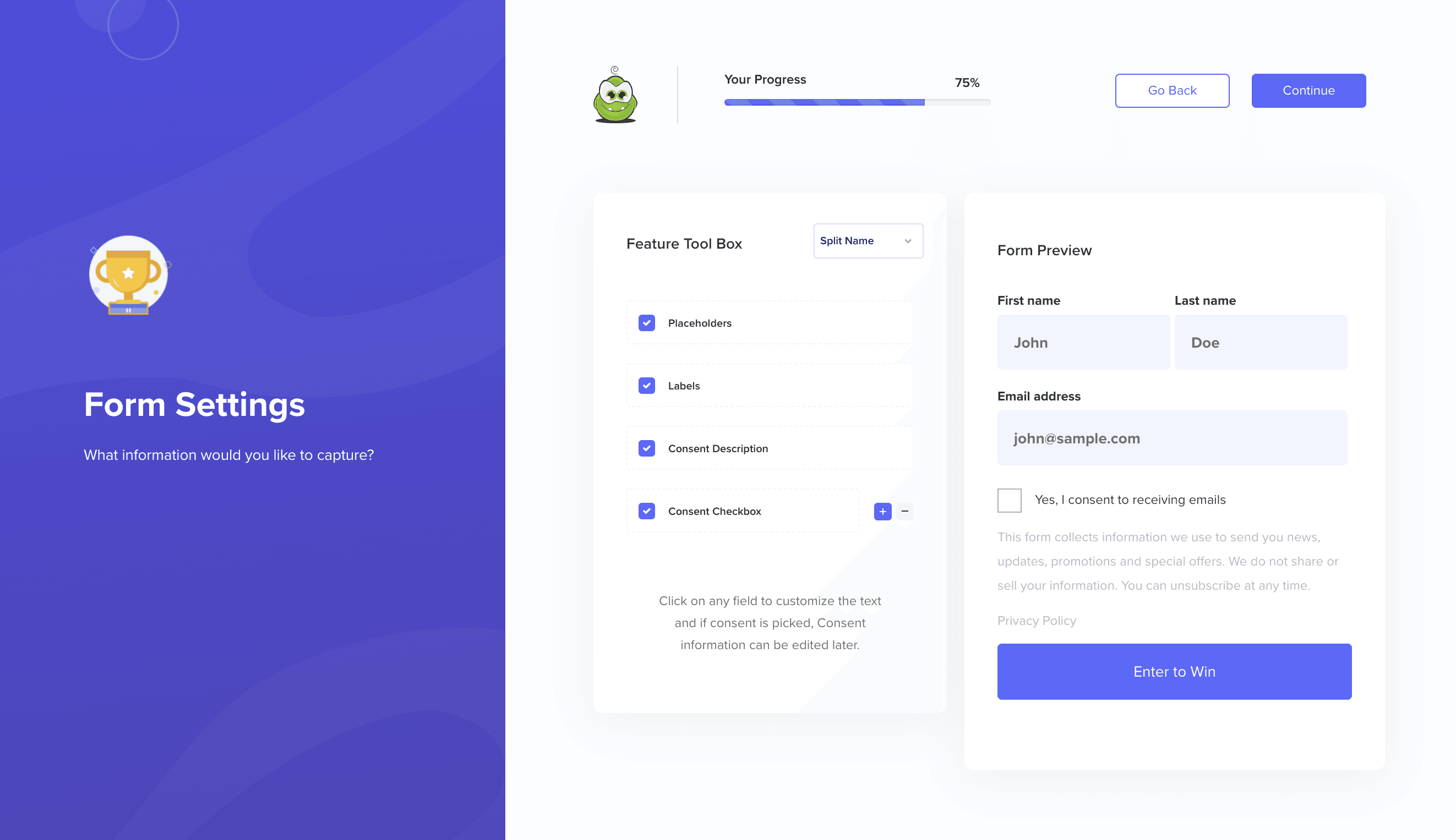 Form Capture Details