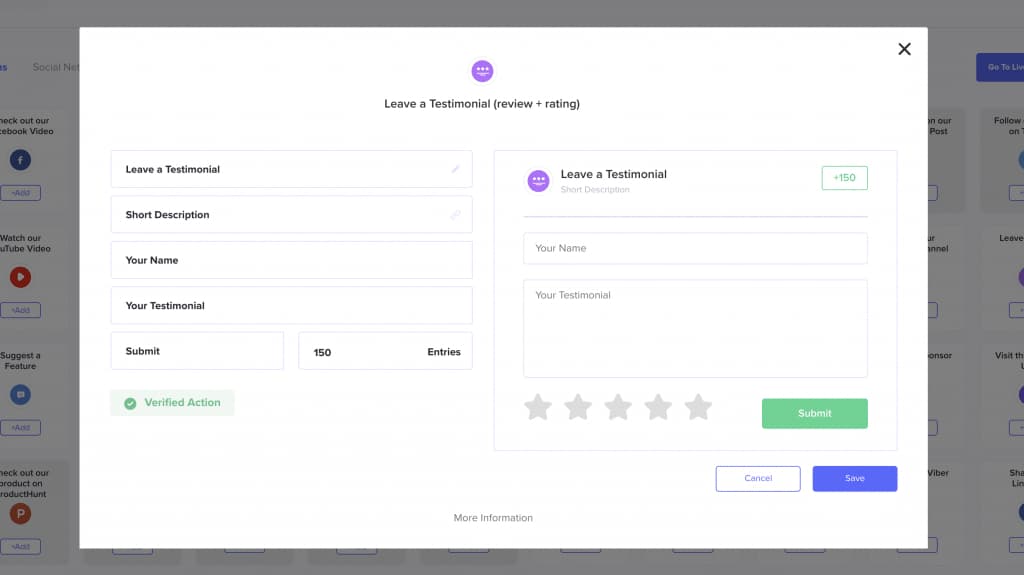 Leave a Review & Testimonial
